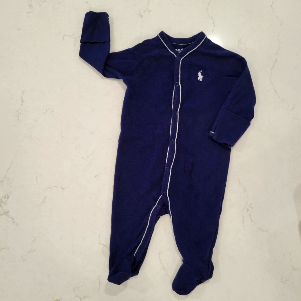 Ralph Lauren Navy Blue Footie